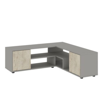 Sivý TV stolík 125x40x120 cm Rosa – Kalune Design – Obrázok 5