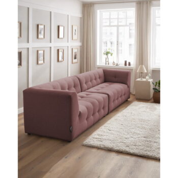 Tmavoružová pohovka 324 cm Kleber - Bobochic Paris - Image 2