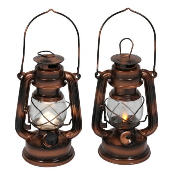 LED lampáš v bronzovej farbe (výška 19 cm) – Hilight – Obrázok 3