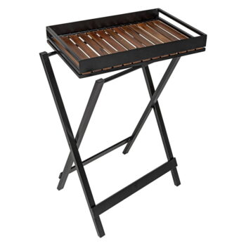 Odkladací stolík s doskou z akácie 42x60 cm Taba - Wenko - Image 3