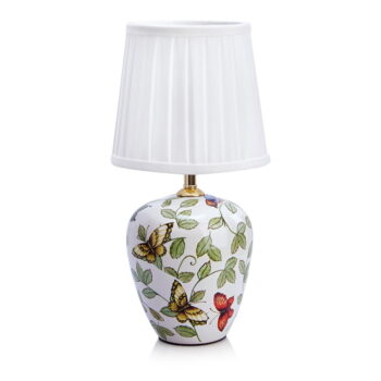 Biela stolová lampa s textilným tienidlom (výška  33 cm) Mansion – Markslöjd