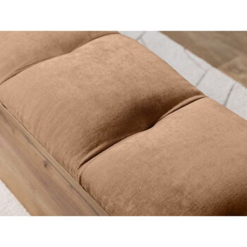 Lavica vo svetloružovej a prírodnej farbe Kumo – Bobochic Paris – Obrázok 4