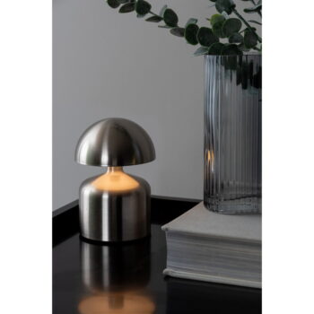 Sivá LED stolová lampa (výška 15 cm) Impetu – Leitmotiv - Image 2