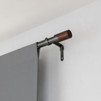 Oceľová roztiahnuteľná garniža 183 - 366 cm Blok - Umbra - Image 3