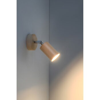 Drevené nástenné svietidlo Nice Lamps Ludwik - Image 4