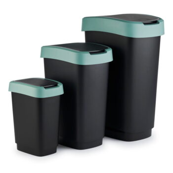 Odpadkový kôš z recyklovaného plastu 25 l Twist - Rotho – Obrázok 11