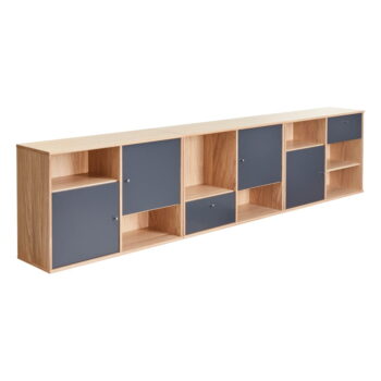 Čierna nízka komoda v dekore duba 267x61 cm Mistral - Hammel Furniture – Obrázok 2