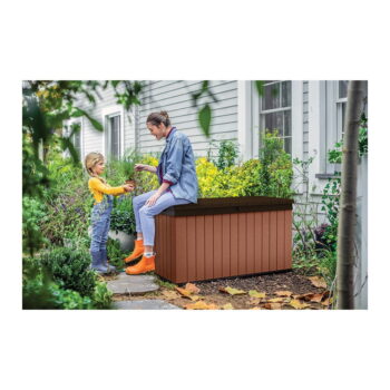 Hnedý záhradný úložný box Darwin – Keter - Image 4