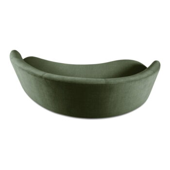 Zelená zamatová asymetrická pohovka Mazzini Sofas Debbie, ľavá - Image 3