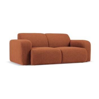 Hnedá pohovka z textílie bouclé 170 cm Molino – Micadoni Home – Obrázok 2
