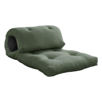 Zelenosivý futónový matrac 70x200 cm Wrap Olive Green/Dark Grey – Karup Design - Image 3