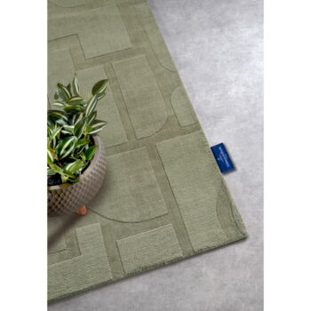 Zelený ručne tkaný vlnený behúň 80x250 cm Alexis – Villeroy&Boch - Image 3