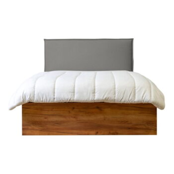 Sivo-prírodná dvojlôžková posteľ s úložným priestorom s roštom 140x190 cm Cara – Bobochic Paris - Image 9