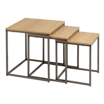 Odkladacie stolíky v súprave 3 ks 40x40 cm – Casa Selección
