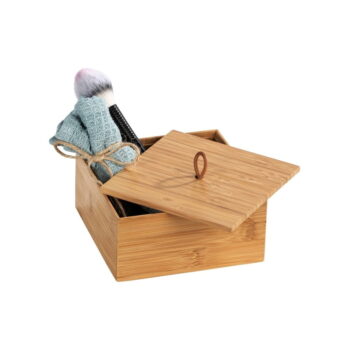 Bambusový box s vekom Wenko Terra, šírka 15 cm – Obrázok 2