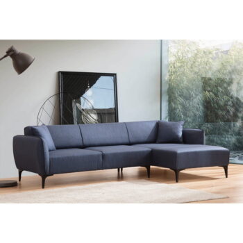Modrá rohová pohovka  Belissimo, pravý roh – Balcab Home - Image 4