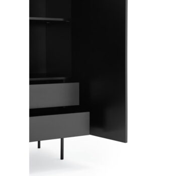 Čierna vysoká komoda 97x130 cm Sierra - Teulat - Image 7