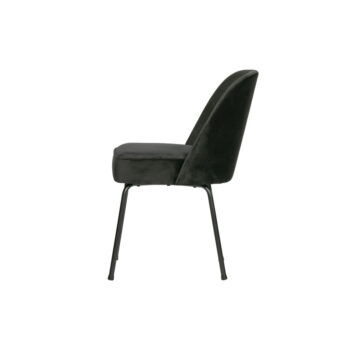 Čierne zamatové jedálenské stoličky v súprave 2 ks Vogue – BePureHome - Image 3