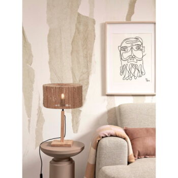 Stolová lampa s tienidlom z juty v prírodnej farbe (výška 37 cm) Iguazu – Good&Mojo – Obrázok 3