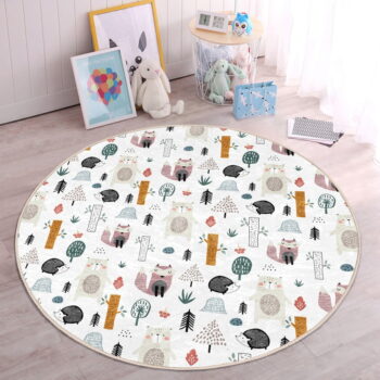 Biely detský koberec ø 80 cm Comfort – Mila Home - Image 6