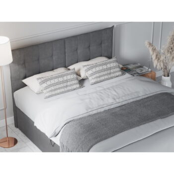 Sivá dvojlôžková posteľ Mazzini Beds Echaveria, 160 x 200 cm - Image 7