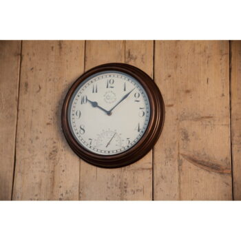 Vonkajšie nástenné hodiny s teplomerom Esschert Design Time – Obrázok 3