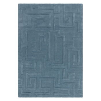Modrý vlnený koberec 200x290 cm Maze – Asiatic Carpets