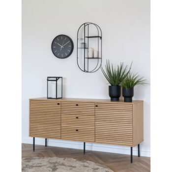 Nízka komoda v dekore duba v prírodnej farbe 150x74 cm Kyoto – House Nordic – Obrázok 5