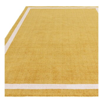 Okrovožltý ručne tkaný vlnený koberec 68x240 cm Albi – Asiatic Carpets - Image 3