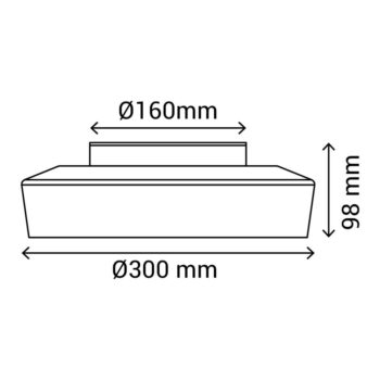 Biele stropné svietidlo SULION Nilo, ø 30 cm - Image 7