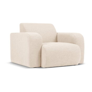 Béžové kreslo z textílie bouclé Molino – Micadoni Home - Image 2