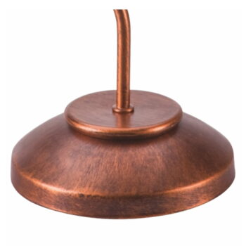 Tmavohnedá stolová lampa so skleneným tienidlom (výška  49 cm) Patrycja – LAMKUR - Image 7