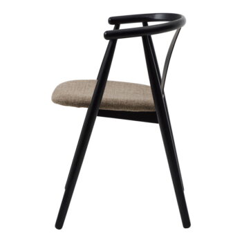 Čierna/béžová jedálenská stolička Relate – Unique Furniture – Obrázok 3