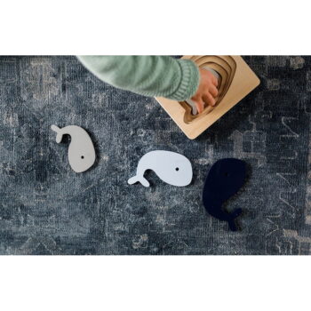 Drevené vkladacie puzzle Whale – Kindsgut - Image 7