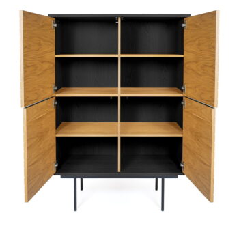 Komoda v dekore dubového dreva Woodman Stripe Oak - Image 4
