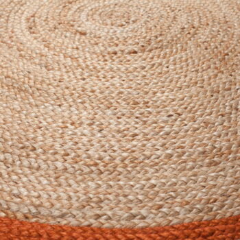 Hnedo-oranžový jutový koberec Flair Rugs Istanbul, ⌀ 150 cm – Obrázok 4