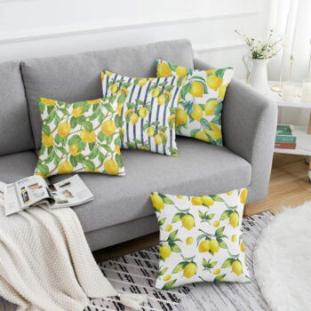 Obliečky na vankúše v súprave 4 ks 43x43 cm Lemons – Mila Home - Image 3