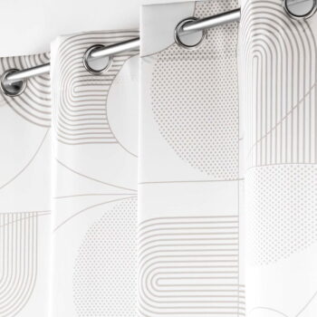 Biely záves 140x280 cm Esquisse – douceur d'intérieur - Image 2