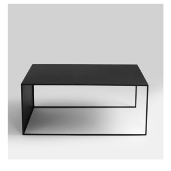 Čierny konferenčný stolík CustomForm 2Wall, dĺžka 100 cm - Image 4