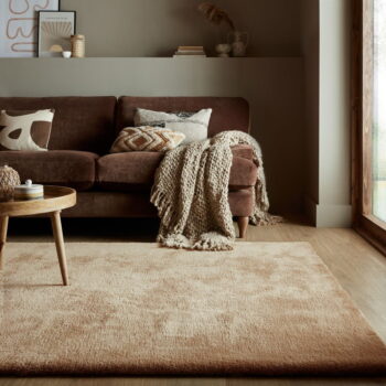 Hnedá syntetická kožušina 160x230 cm Faroe Wool Look Fur – Flair Rugs - Image 2