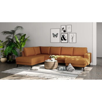 Oranžová rohová pohovka (ľavý roh) Fynn – Ghado – Obrázok 4