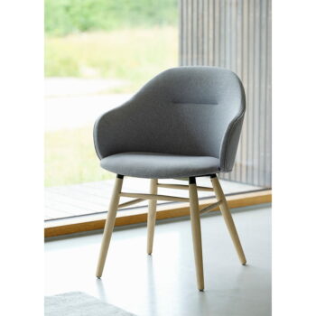 Sivá jedálenská stolička Unique Furniture Teno Oak – Obrázok 8