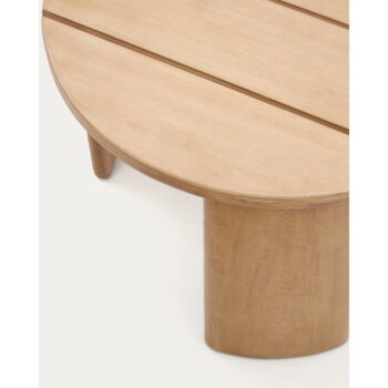 Okrúhly záhradný odkladací stolík z eukalyptového dreva ø 60 cm Xoriguer – Kave Home - Image 5