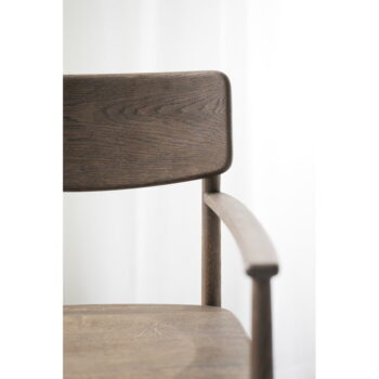 Tmavohnedá jedálenská stolička z dubového dreva Maidstone – Rowico – Obrázok 6