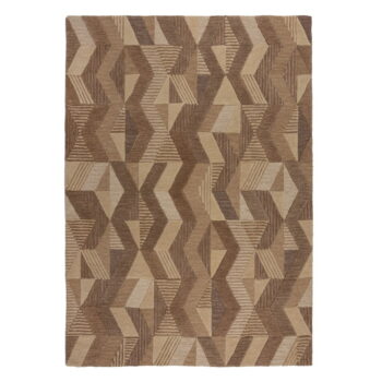 Hnedý ručne tkaný vlnený koberec 200x290 cm Moda Asher – Flair Rugs - Image 6