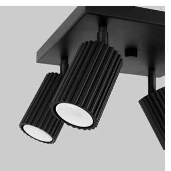 Čierne stropné svietidlo 25x25 cm Gleam – Nice Lamps - Image 10