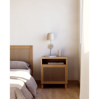Nočný stolík v dekore duba v prírodnej farbe Beyla – Kave Home - Image 4