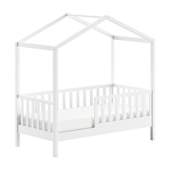 Biela detská posteľ z borovicového dreva 70x140 cm DALLAS – Vipack - Image 2