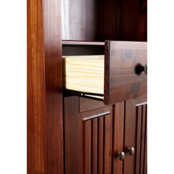 Hnedá knižnica z borovicového dreva 181x31 cm Mille – Støraa – Obrázok 7