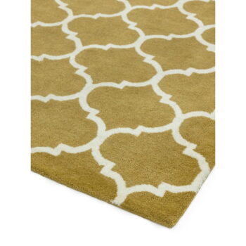Okrovožltý ručne tkaný vlnený koberec 80x150 cm Albany – Asiatic Carpets - Image 4